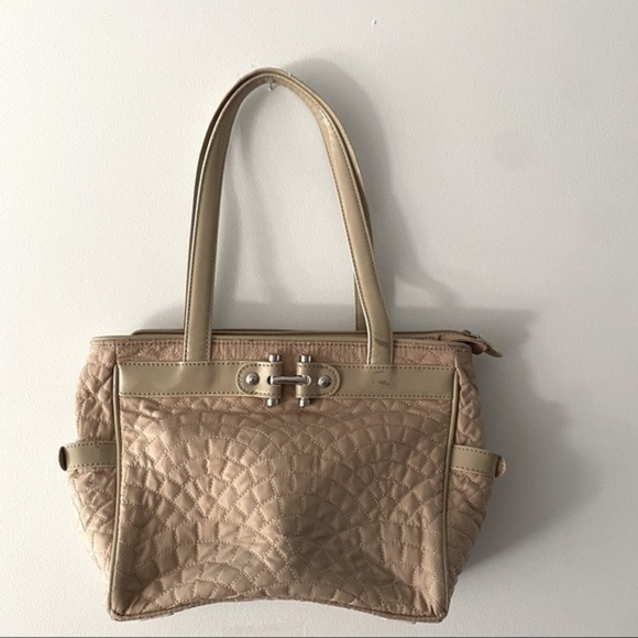 Vera Bradley Tan quilted shoulder bag purse - Picture 1 of 9